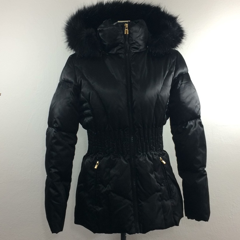 Laundry-Shelli Segal black down puffer coat- M